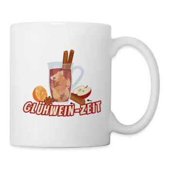Weihnachtsmarkt Weihnachten Glühwein - Tasse - Weiß - Rechts