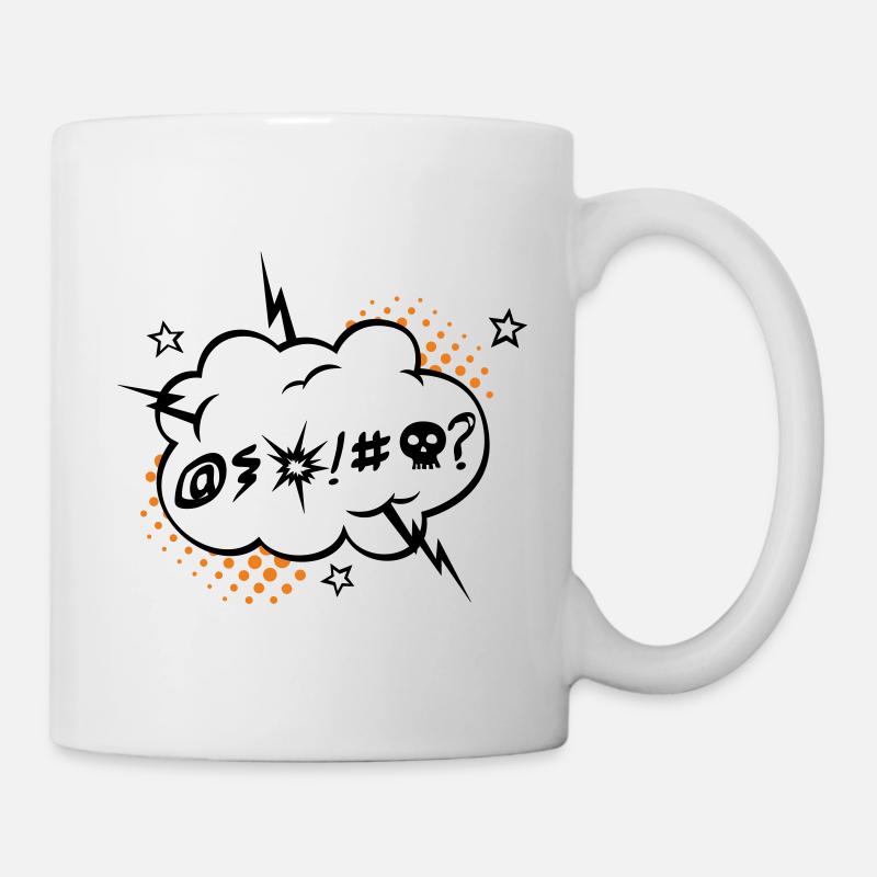 Grumble - Wütend - Tasse - Weiß