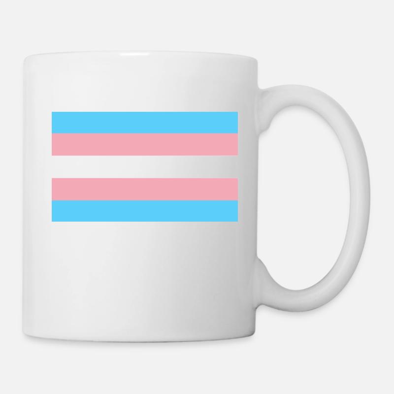 Trans Flag - Tasse - Weiß