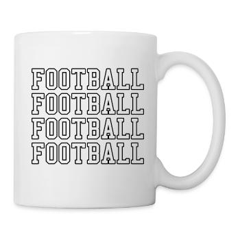 Football - Tasse - Weiß - Rechts