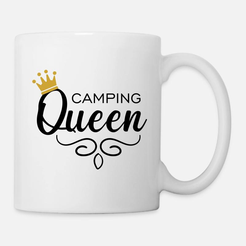 Camping Queen - Tasse - Weiß