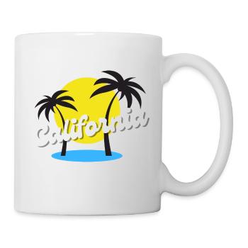 Palmen Kalifornien Urlaub - Tasse - Weiß - Rechts