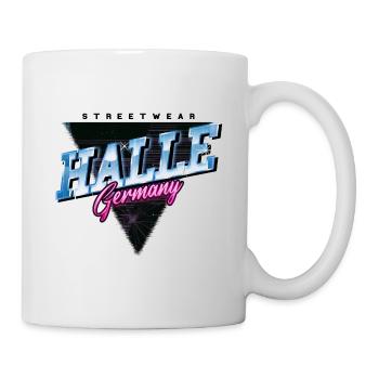 Hall Germany City Skyline Vintage Retro - Mug - white - Right