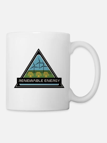 renewable energy - Tasse - Weiß