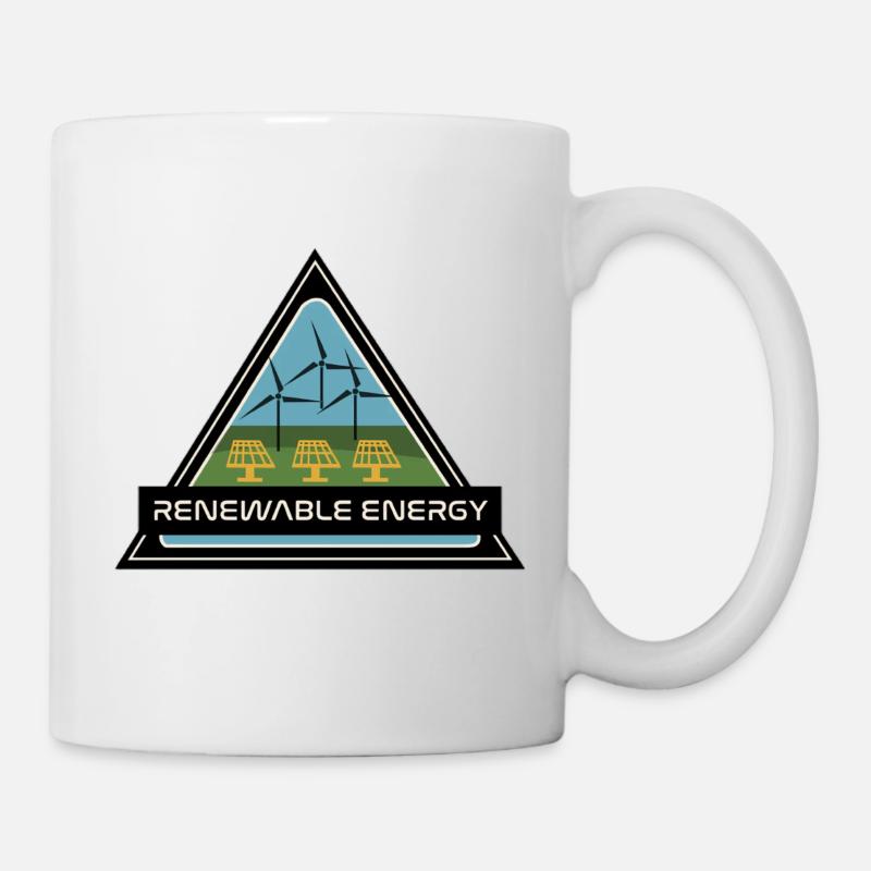 renewable energy - Tasse - Weiß