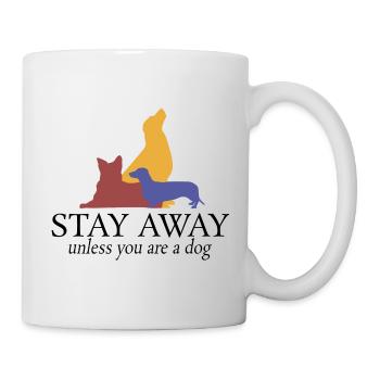 Funny quote with dog print | Illustration - Mug - white - Right