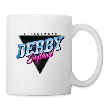 Derby England UK City Skyline Vintage Retro - Mug - white - Right