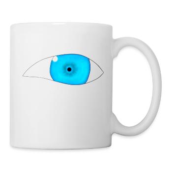 Oeil - Mug blanc - blanc - Droite
