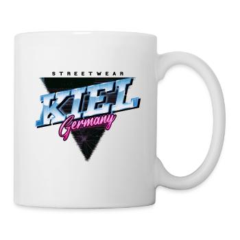 Kiel Germany City Skyline Vintage Retro - Mug - white - Right