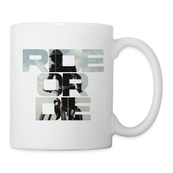 Ride or Die Downhill Mountbike Fahrrad - Tasse - Weiß - Rechts