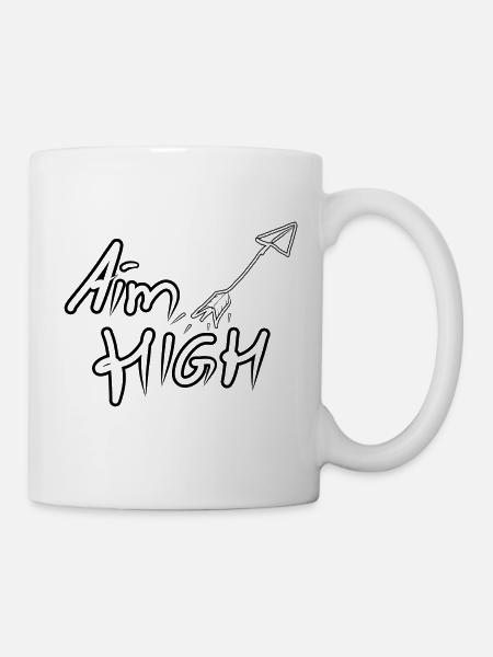 AIM HIGH - Tasse - Weiß