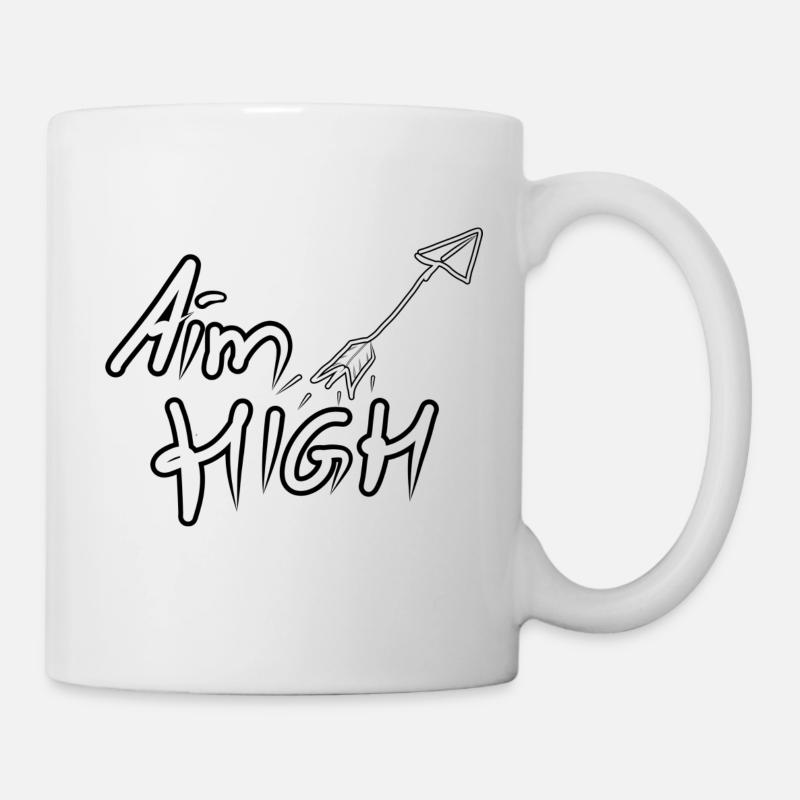 AIM HIGH - Tasse - Weiß