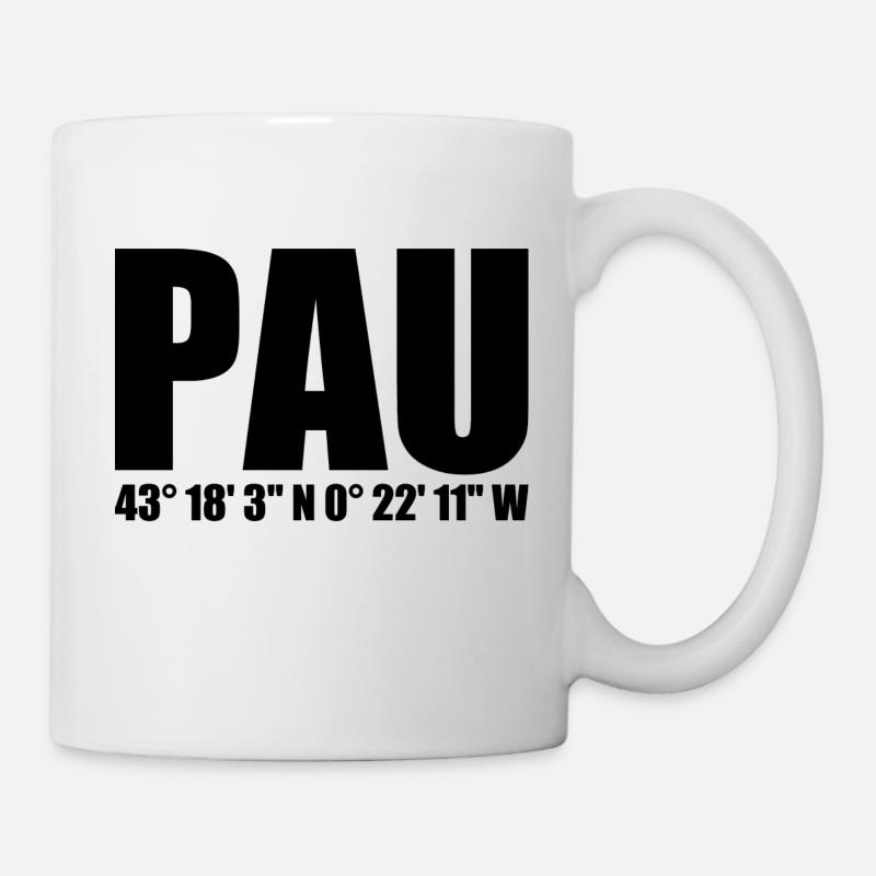 Coordonnées de Pau - Mug blanc - blanc