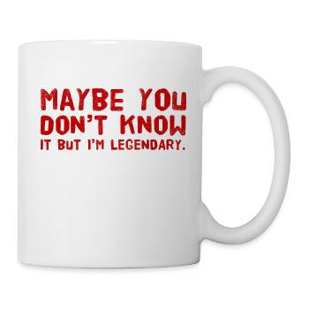 Peut-être que vous ne le savez pas MAIS je suis légendaire NOUVEAU Design - Mug blanc - blanc - Droite