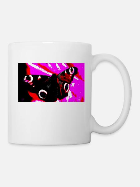 Butterfly - Tasse - Weiß