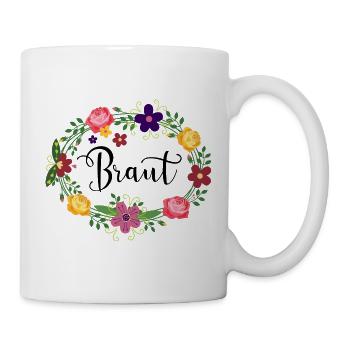 Braut Junggesellinnenabschied Heirat heiraten - Tasse - Weiß - Rechts