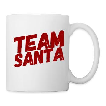 TEAM SANTA +++ Merry Christmas, X-Mas, Weihnachten - Tasse - Weiß - Rechts