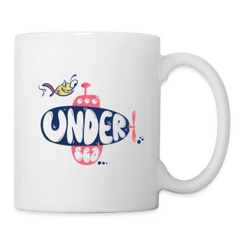 Sous-marin avec poissons - Sous-marin - Mug blanc - blanc - Droite