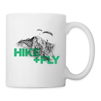 Hike & Fly Paragliding green - Mug - white - Right