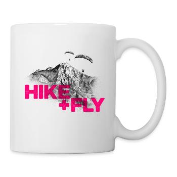 Hike & Fly Paragliding magenta - Tasse - Weiß - Rechts