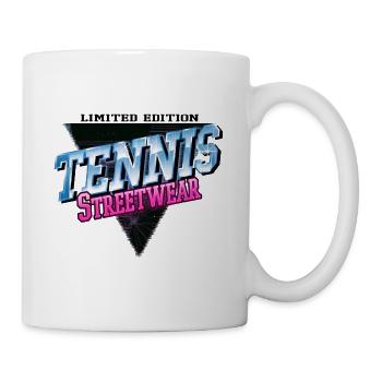 Tennis Sport Vintage Retro Streetwear Spieler - Tasse - Weiß - Rechts