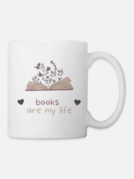 Books are my life - Mug - white