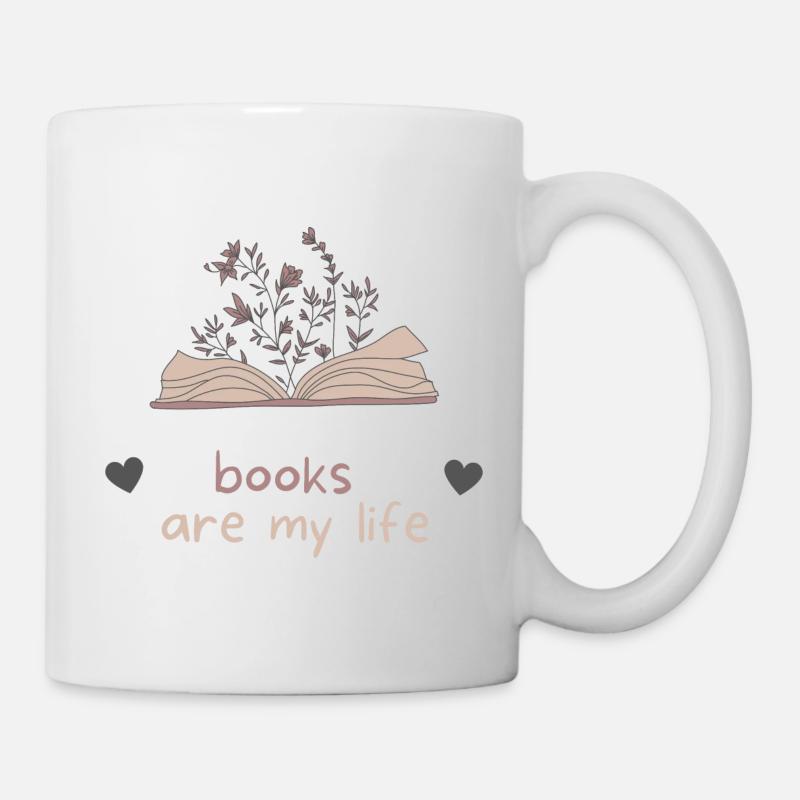 Books are my life - Mug - white