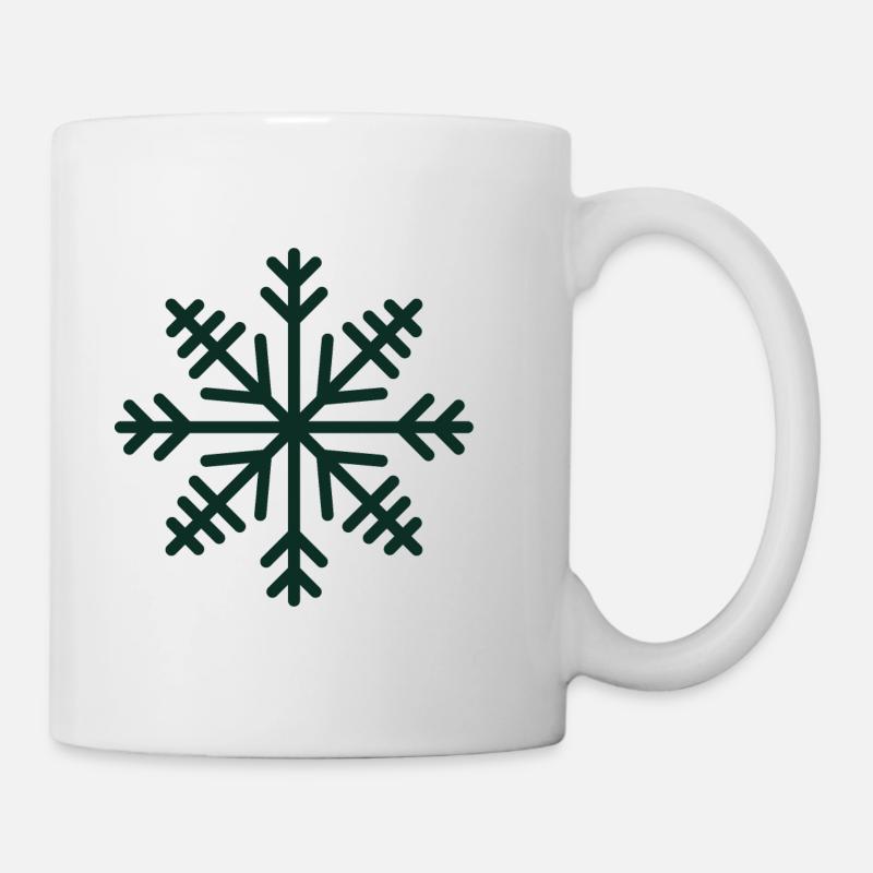 Flocon de neige - Mug blanc - blanc