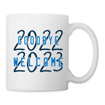 welcome 2023 - Mug blanc - blanc - Droite