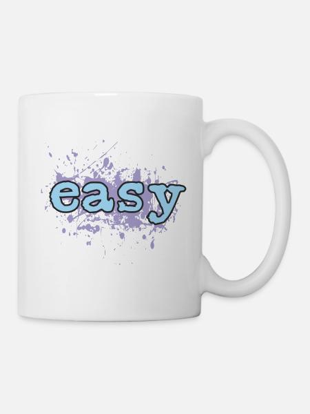 easy - Tasse - Weiß