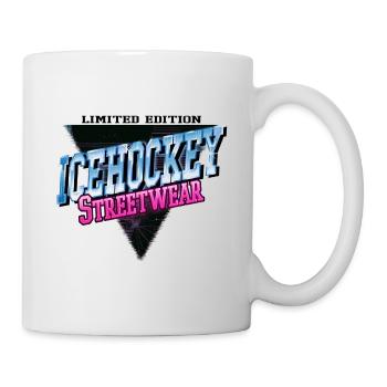 Ice Hockey Sport Neon Vintage Retro Streetwear - Mug - white - Right