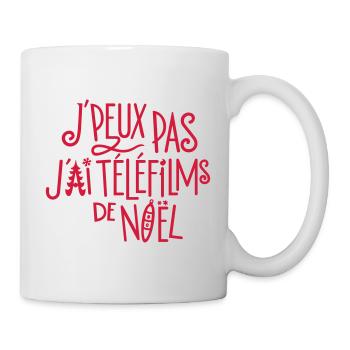 J'peux pas j'ai téléfilms de Noël - Mug blanc - blanc - Droite
