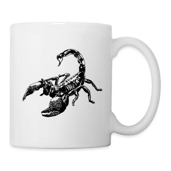 Coole Skorpion-Insektenskizze Grafik Skorpion-Liebhaber - Tasse - Weiß - Rechts