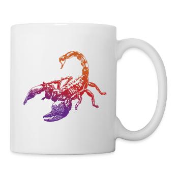Coole Skorpion-Insektenskizze Grafik Skorpion-Liebhaber - Tasse - Weiß - Rechts