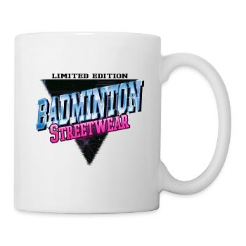 Badminton Federball Sport Spieler Vintage Retro - Tasse - Weiß - Rechts