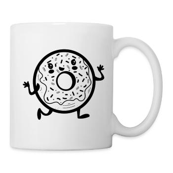 Drôle de beignet - Mug blanc - blanc - Droite