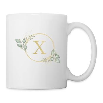 Monogramme X personnalisable - Mug blanc - blanc - Droite