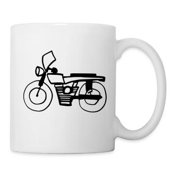 Motocyclette - Mug blanc - blanc - Droite