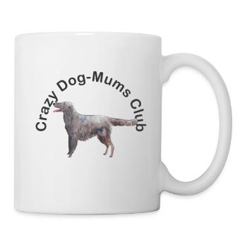 crazy dog-moms club - Mug - white - Right