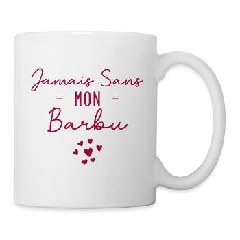 jamais sans mon barbu - Mug blanc - blanc - Droite