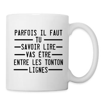 tu vas etre tonton anonce grossesse originale - Mug blanc - blanc - Droite