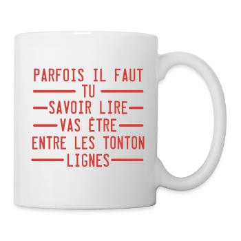 tu vas etre tonton anonce grossesse originale - Mug blanc - blanc - Droite