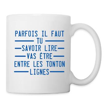 tu vas etre tonton anonce grossesse originale - Mug blanc - blanc - Droite