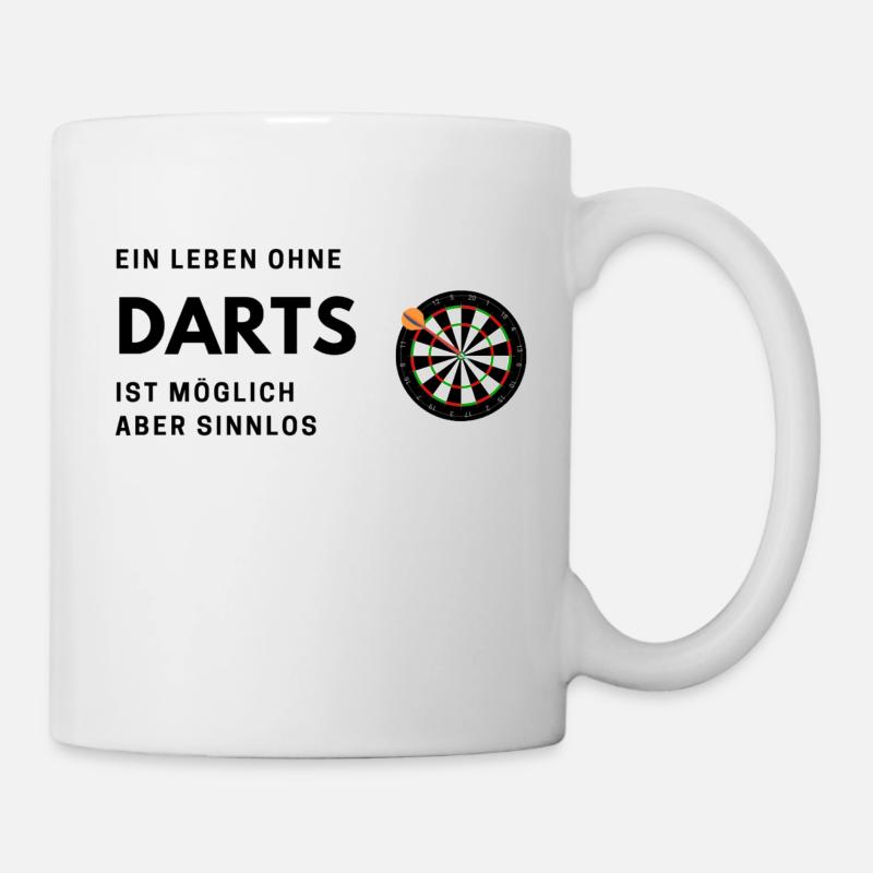 Darts Fan - Tasse - Weiß