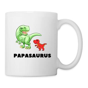 Papa Père Naissance Paternité Papasaurus - Mug blanc - blanc - Droite