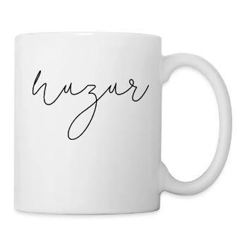 Lettrage Huzur / Sérénité turque / Turc - Mug blanc - blanc - Droite