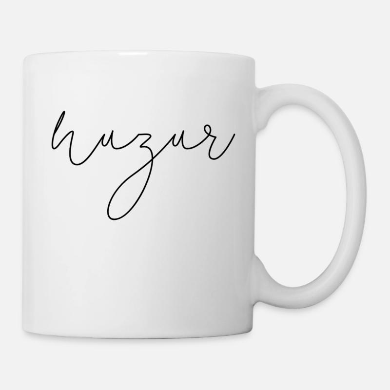 Huzur lettering / Turkish serenity / Turkish - Mug - white