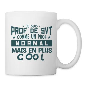 Prof de SVT super cool - Mug blanc - blanc - Droite