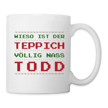 Todd und Margo Schöne Bescherung Griswold Lustig - Tasse - Weiß - Rechts