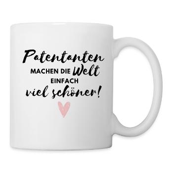 Patentanten machen die Welt viel schöner / Tante - Tasse - Weiß - Rechts